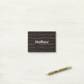 Enkelvoudig gram add your name letter man t post-it® notes (Op bureau)