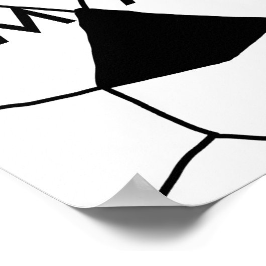 Enkelvoudig gram add your name letter man t poster (Hoek)