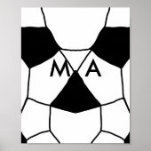 Enkelvoudig gram add your name letter man t poster (Voorkant)