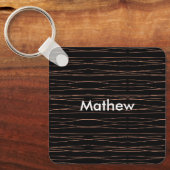 Enkelvoudig gram add your name letter man t sleutelhanger (Voorkant)