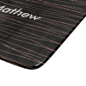 Enkelvoudig gram add your name letter man t snijplank (Hoek)