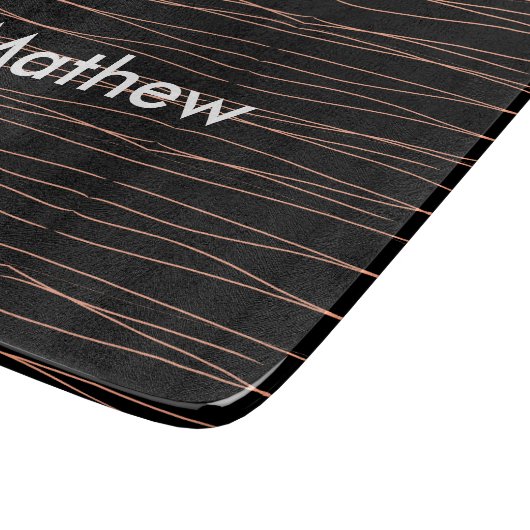 Enkelvoudig gram add your name letter man t snijplank (Hoek)