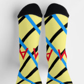 Enkelvoudig gram add your name letter man t sokken (Top)