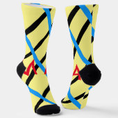 Enkelvoudig gram add your name letter man t sokken (Gebogen)