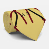 Enkelvoudig gram add your name letter man t stropdas (Opgerold)