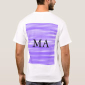 Enkelvoudig gram add your name letter man t t-shirt (Achterkant)