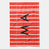 Enkelvoudig gram add your name letter man t theedoek (Verticaal)