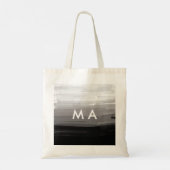 Enkelvoudig gram add your name letter man t tote bag (Achterkant)