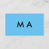 Enkelvoudig gram add your name letter man t visitekaartje (Achterkant)