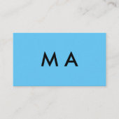 Enkelvoudig gram add your name letter man t visitekaartje (Voorkant)