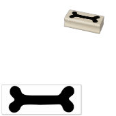 Enkelvoudig hondenbot rubberstempel (Gestempeld)