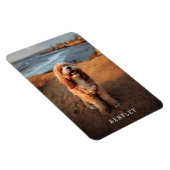 Enkelvoudig Modern Full Photo Dog Pet | White Magneet (Rechterzijde)