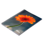 Enkelvoudig Oranje Gerbera Spiral notitieboek (Linkerzijde)