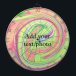 Enkelvoudig oranje green watercolor add your text  dartbord<br><div class="desc">ontwerp</div>