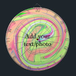 Enkelvoudig oranje green watercolor add your text  dartbord<br><div class="desc">ontwerp</div>