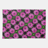 Enkelvoudig Paars-Afrikaans bladerpatroon Theedoek (Horizontaal)