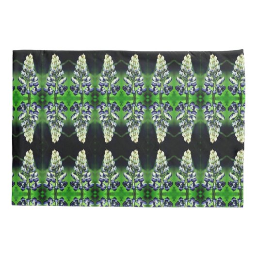 Enkelvoudig Paars laurierpatroon Kussensloop (Achterkant)