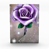 Enkelvoudig Paars Roos Fotoblokken (Voorkant)