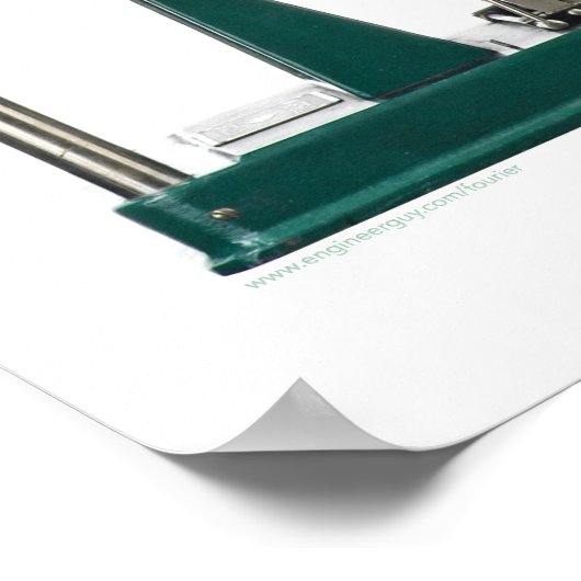 Enkelvoudig Uitzicht wit: Harmonische analysator Poster (Hoek)