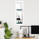 Enkelvoudig Uitzicht wit: Harmonische analysator Poster (Thuiskantoor)