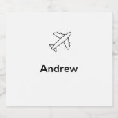 Enkelvoudig werkblad add your name beach fl likeurfles etiket (Enkel label)