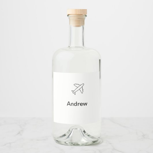 Enkelvoudig werkblad add your name beach fl likeurfles etiket (Voorkant)