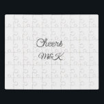 Enkelvoudige add name cheers paar name custom puzzel<br><div class="desc">ontwerp</div>