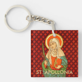Enkelvoudige Afbeelding St. Apollonia (VVP 001) Sleutelhanger