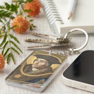 Enkelvoudige afbeelding St. Thomas More (SAU 026) Sleutelhanger