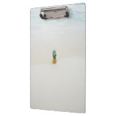 Enkelvoudige ananas op het strand klembord (Links)