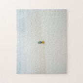 Enkelvoudige ananas op het strand legpuzzel (Verticaal)