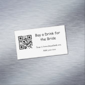 Enkelvoudige bacheloret buy a bride drink baard magnetisch visitekaartje (Voorbeeld)