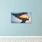 Enkelvoudige beschaving canvas afdruk (Insitu (Houten vloer))