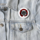 Enkelvoudige bloedsomloop van Samurai Enso Ronde Button 5,7 Cm (In situ)