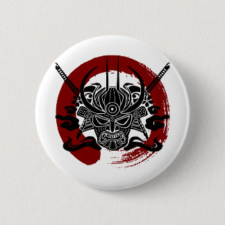 Enkelvoudige bloedsomloop van Samurai Enso Ronde Button 5,7 Cm