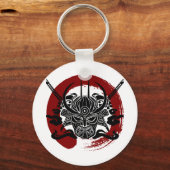 Enkelvoudige bloedsomloop van Samurai Enso Sleutelhanger (Voorkant)