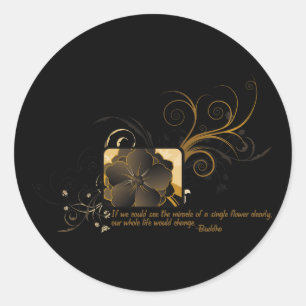 Enkelvoudige boeddha ronde sticker