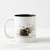 Enkelvoudige boeddha tweekleurige koffiemok (Links)