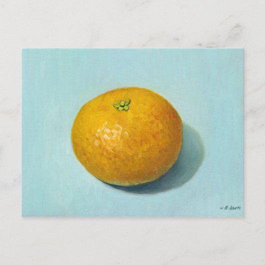 Enkelvoudige clementine briefkaart (Voorkant)