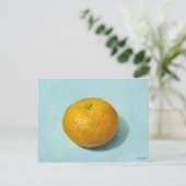 Enkelvoudige clementine briefkaart (Staand voorkant)