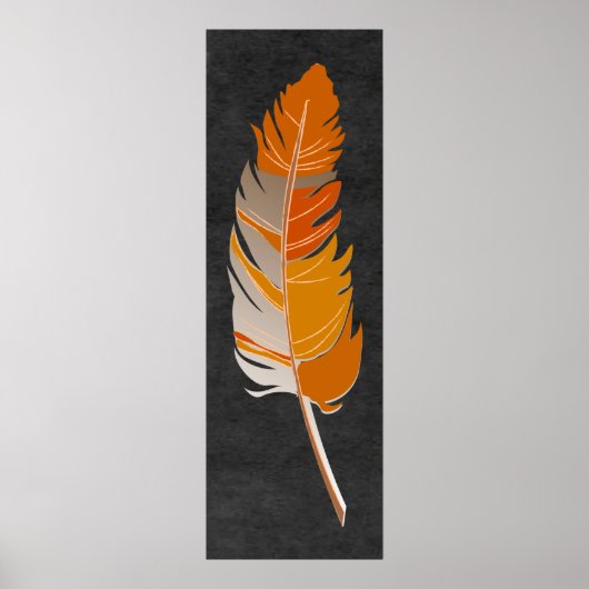 Enkelvoudige doether - Roestvast Sinaasappel op he Poster (Voorkant)