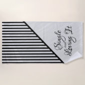 Enkelvoudige en liefdevolle IT Modern Art Strandlaken (Voorkant)