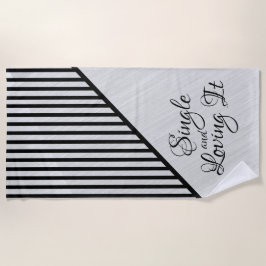 Enkelvoudige en liefdevolle IT Modern Art Strandlaken