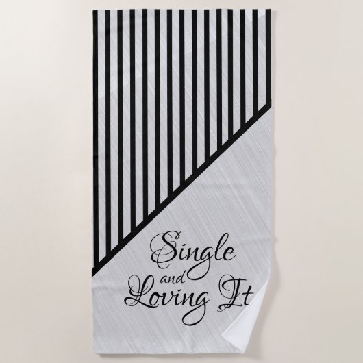 Enkelvoudige en liefdevolle IT Modern Art Strandlaken (Voorkant)