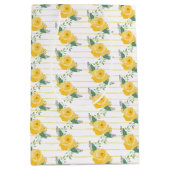 Enkelvoudige Gele Roos uit Texas Medium Cadeauzakje (Voorkant)