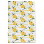 Enkelvoudige Gele Roos uit Texas Medium Cadeauzakje (Achterkant)