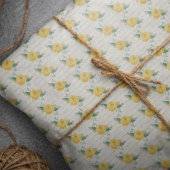 Enkelvoudige Gele Roos uit Texas Tissuepapier