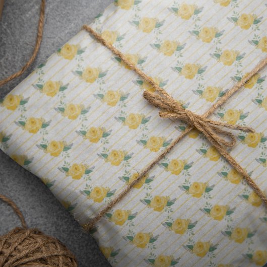 Enkelvoudige Gele Roos uit Texas Tissuepapier