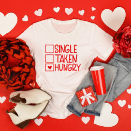 Enkelvoudige Hongaarse grappige Valentijnsdag T-shirt