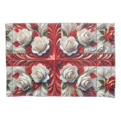 Enkelvoudige Kussensloop met Engelse Rozen (Voorkant)